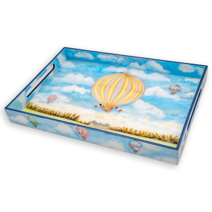 LAC-91 Montgolfier Balloon 14x20" Lacquer Tray